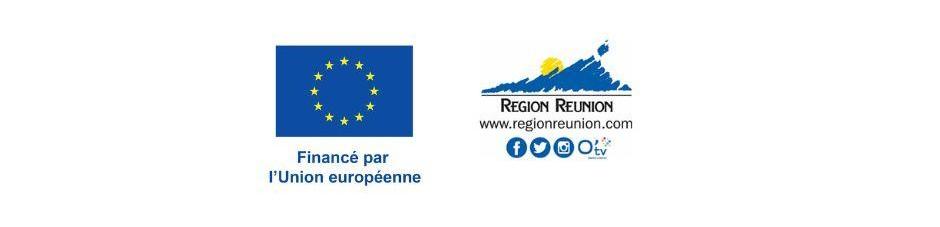 Logos Union Européenne - Région Réunion