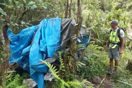 Démantèlement camps de braconniers © Parc national de La Réunion