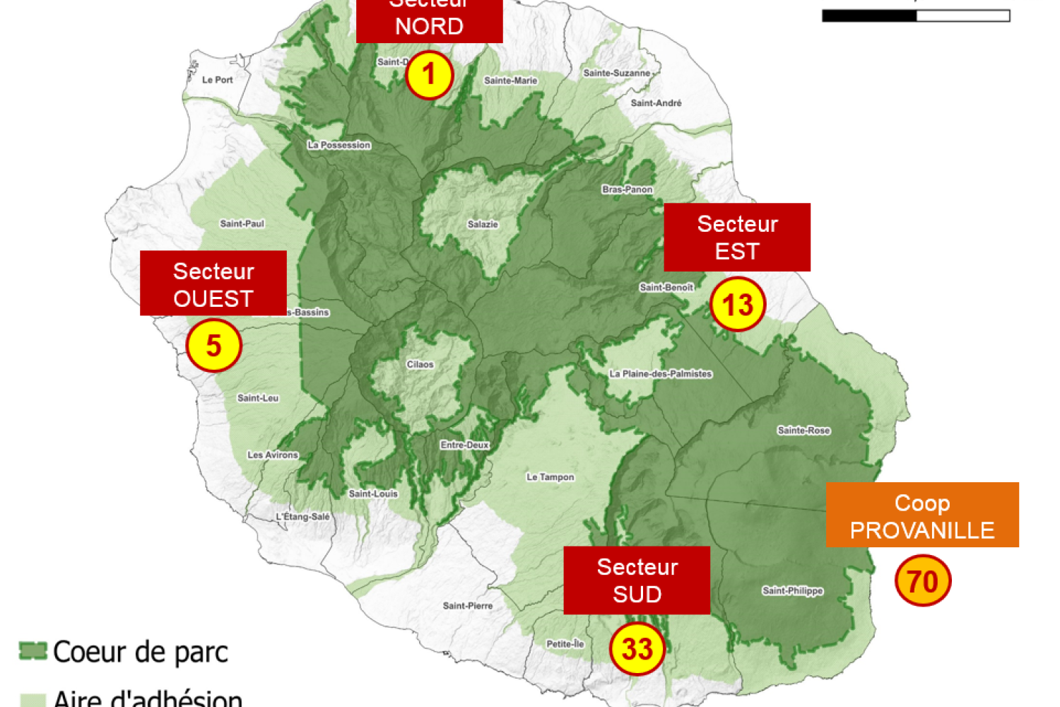 Carte de l'accompagnement des agriculteurs pour la mobilisation des MAEC